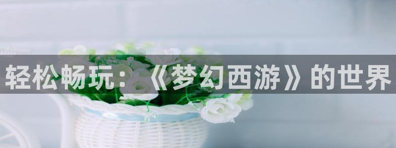 杏悦 -首选推荐平台：轻松畅玩：《梦幻西游》的世界